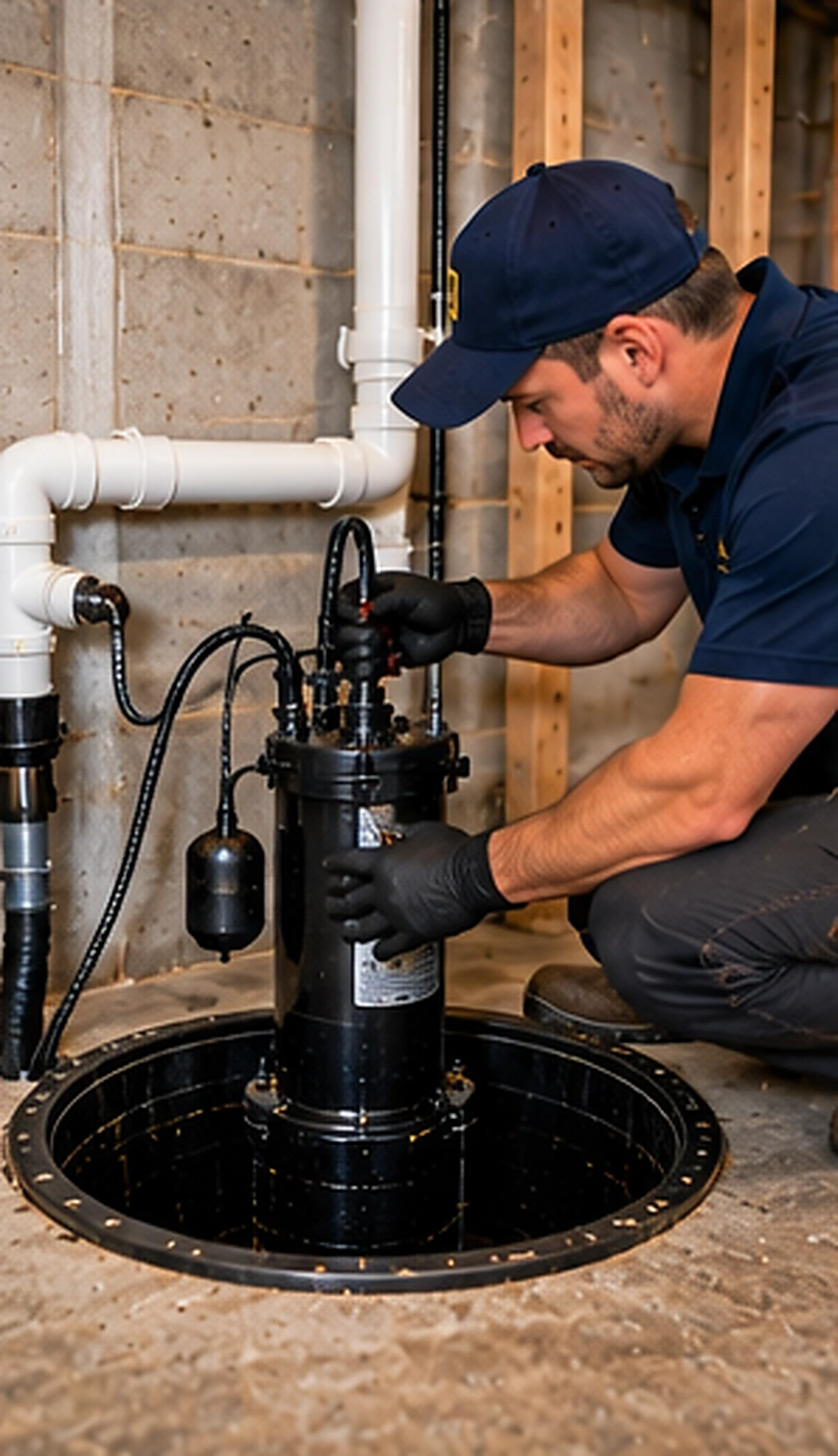 Burst pipe spraying water during pipe repair, leak detection & repiping service in Ridgewood, NJ